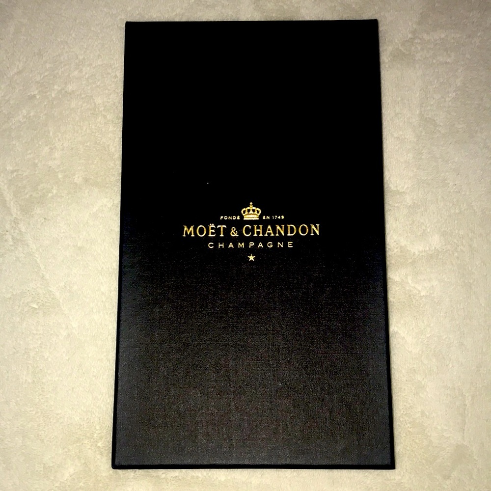 MOET & CHANDON Black Cellar Notebook Journal with Gift Box